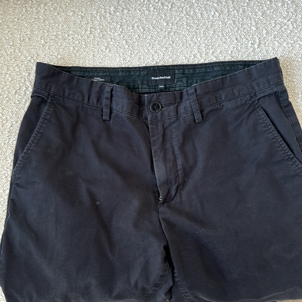 Frank & Oak Black Chino 31x32